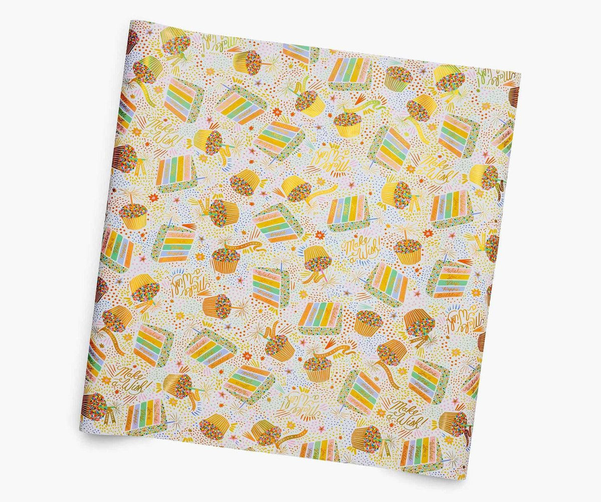 Birthday Cake Wrapping Paper - The Preppy Bunny