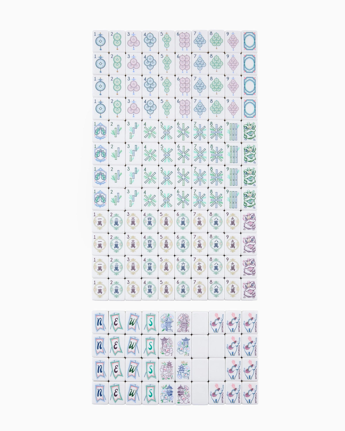 Willow Mahjong Tiles - The Preppy Bunny