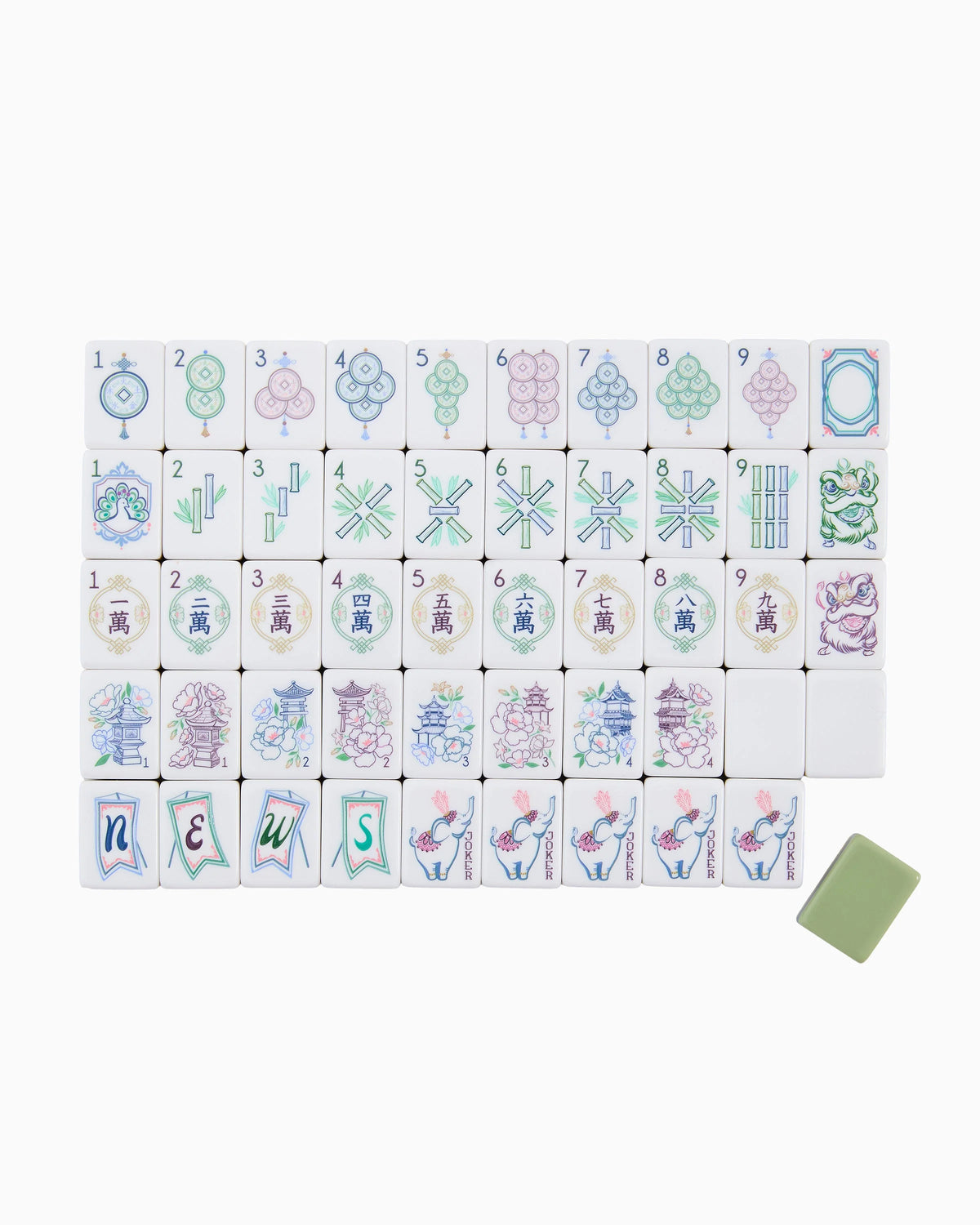 Willow Mahjong Tiles - The Preppy Bunny