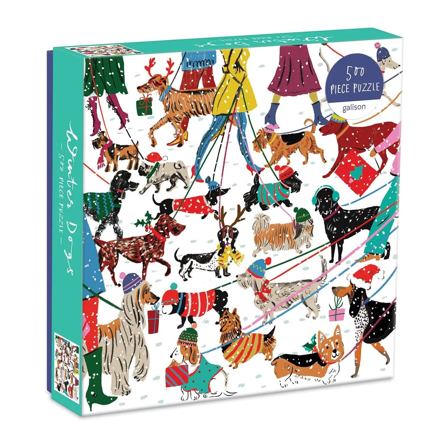 Winter Dogs 500 Piece Jigsaw Puzzle - The Preppy Bunny