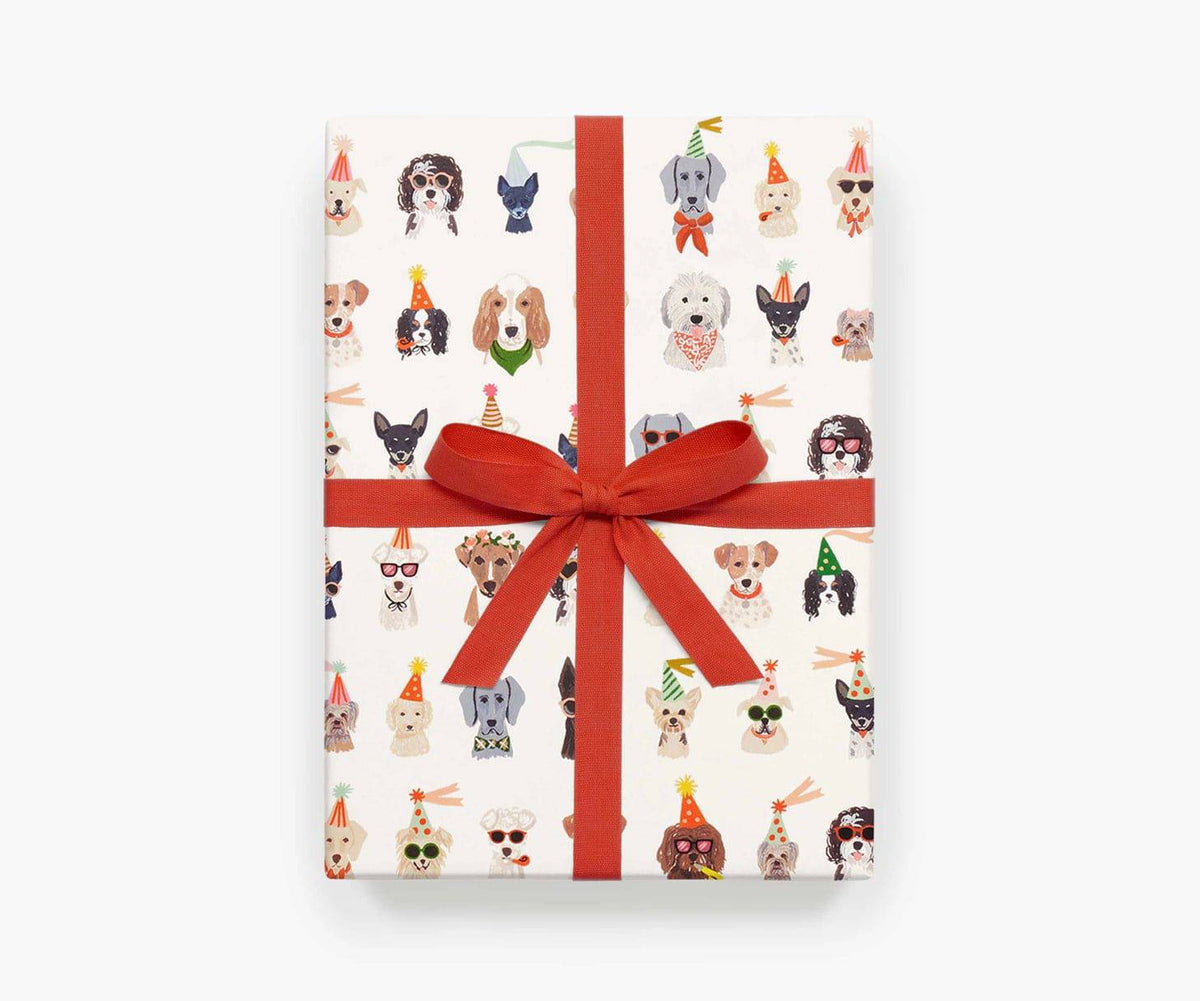 Party Pups Wrapping Paper Sheets - The Preppy Bunny