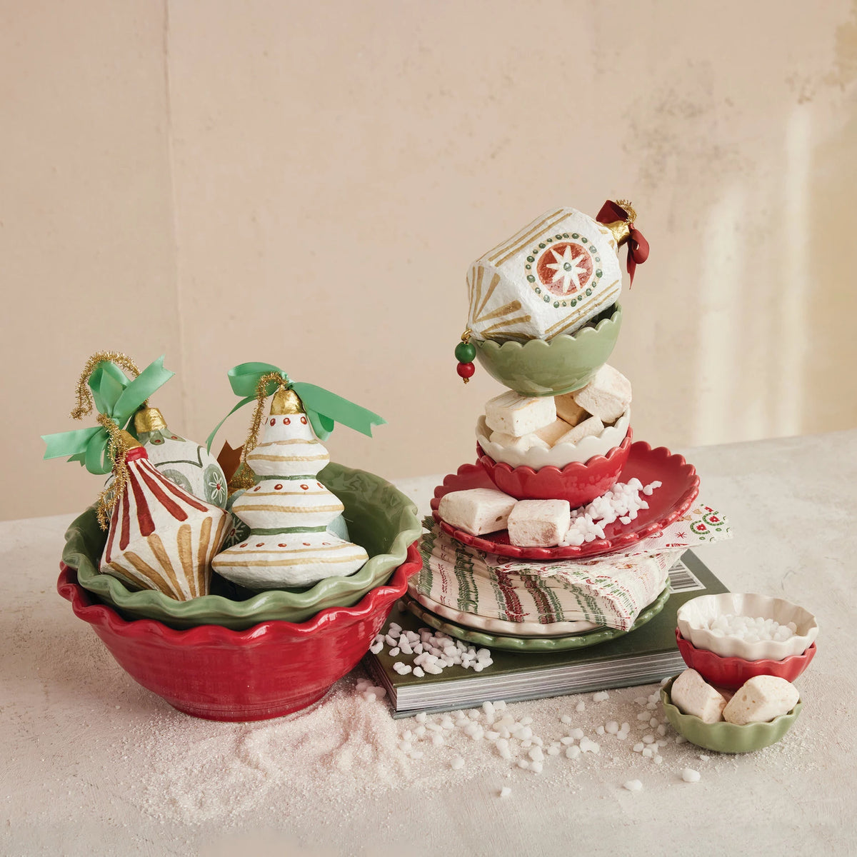 Stoneware Scalloped Bowl - The Preppy Bunny