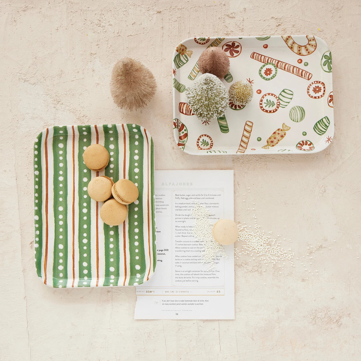 Holiday Bamboo Tray - 2 styles - The Preppy Bunny