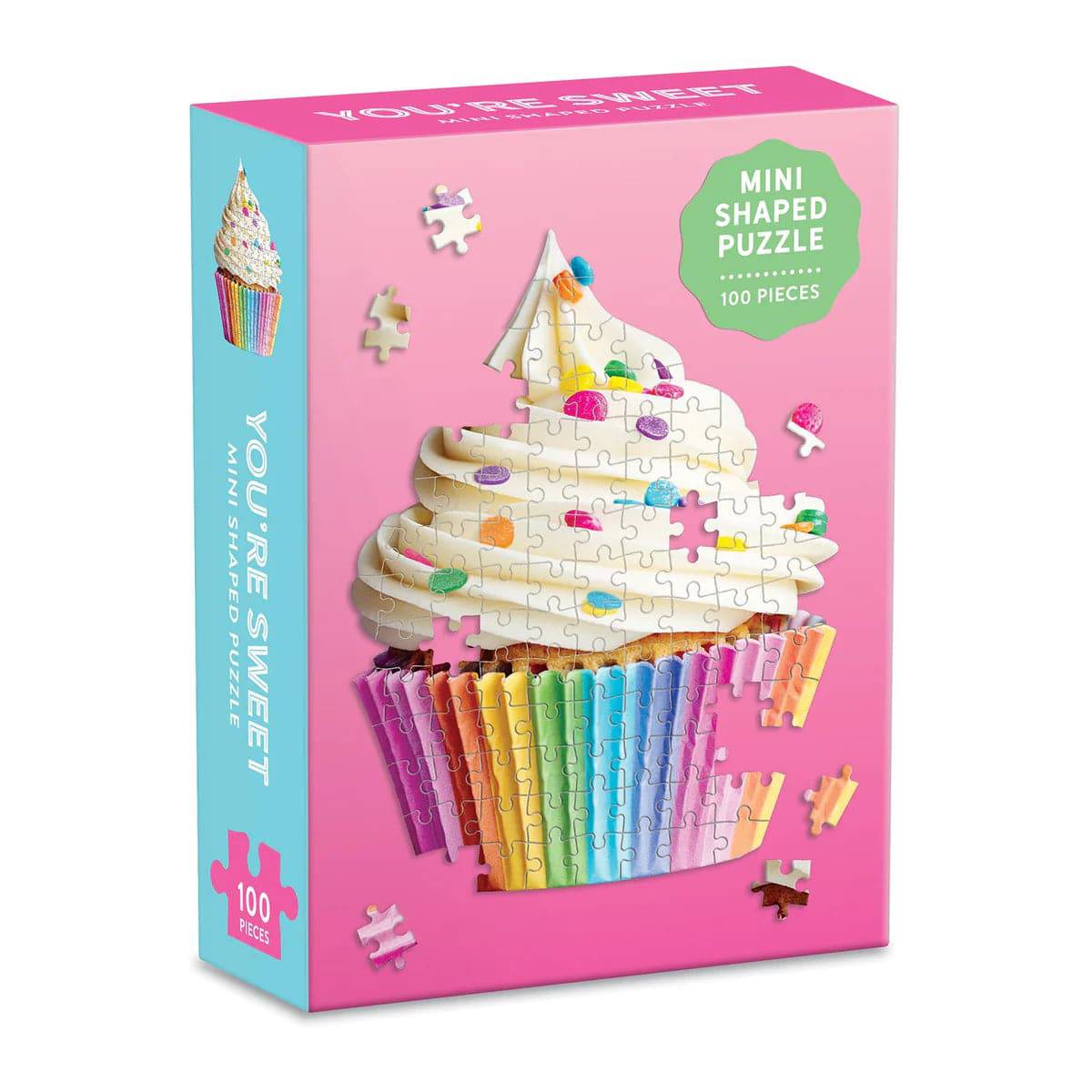 You're Sweet Cupcake 100 Piece Mini Shaped Jigsaw Puzzle - The Preppy Bunny