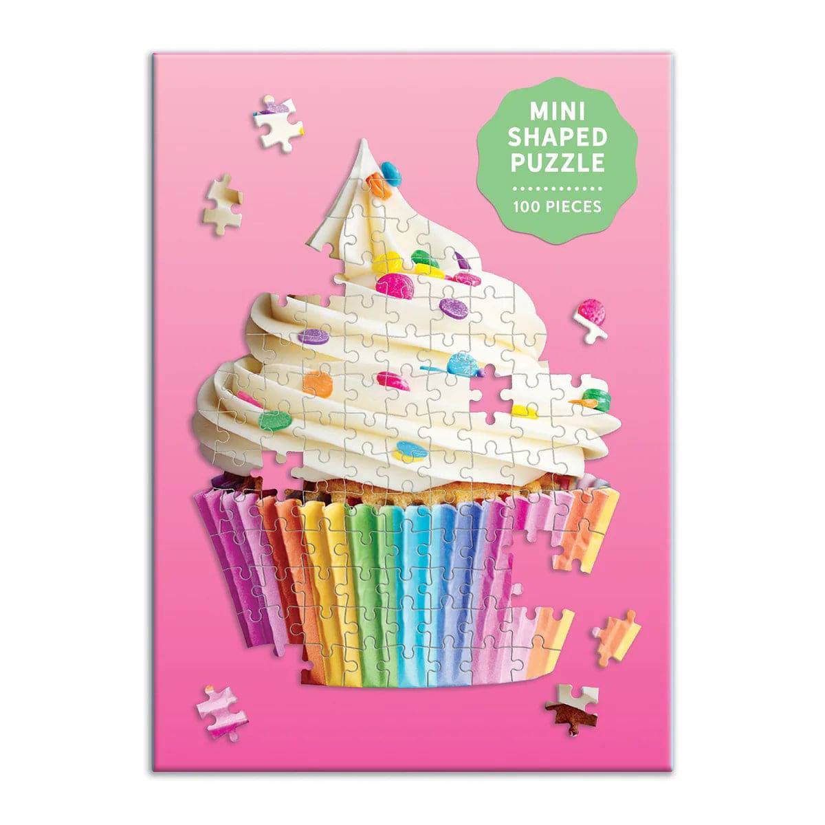 You&#39;re Sweet Cupcake 100 Piece Mini Shaped Jigsaw Puzzle - The Preppy Bunny