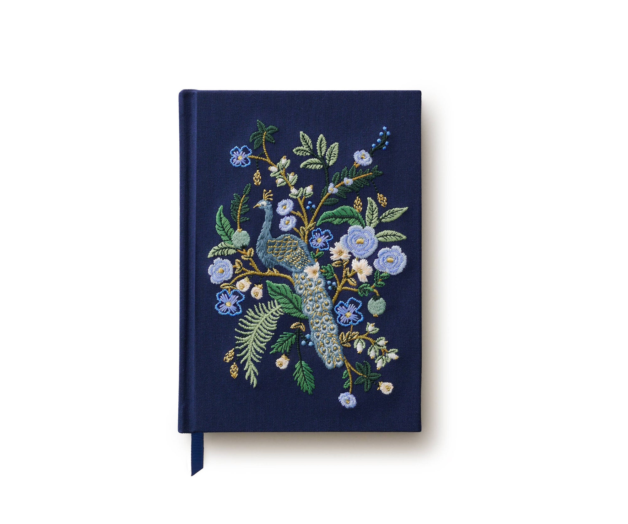 Peacock Embroidered Journal - The Preppy Bunny