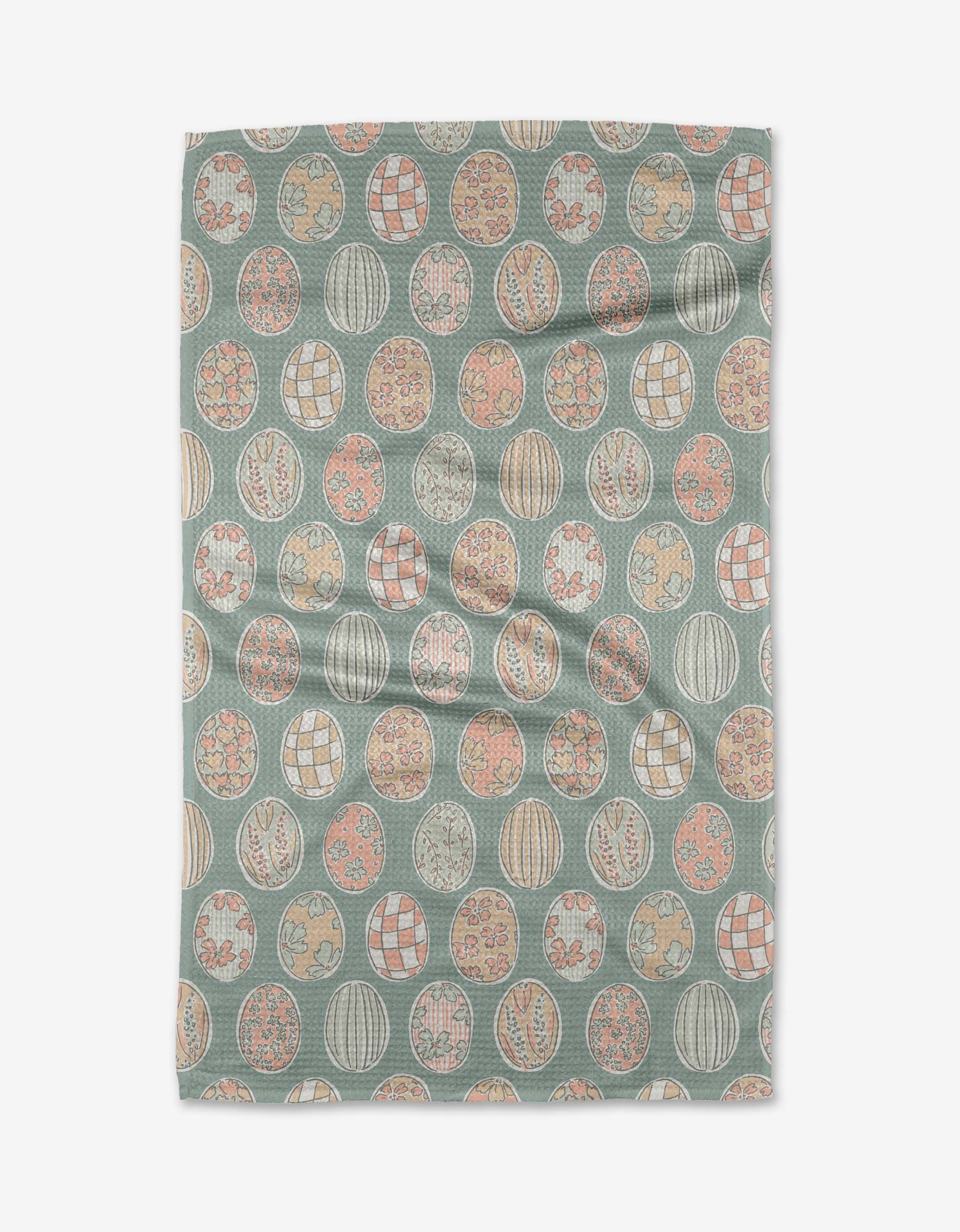 Spring Easter Eggs Geometry Kitchen Towel - The Preppy Bunny