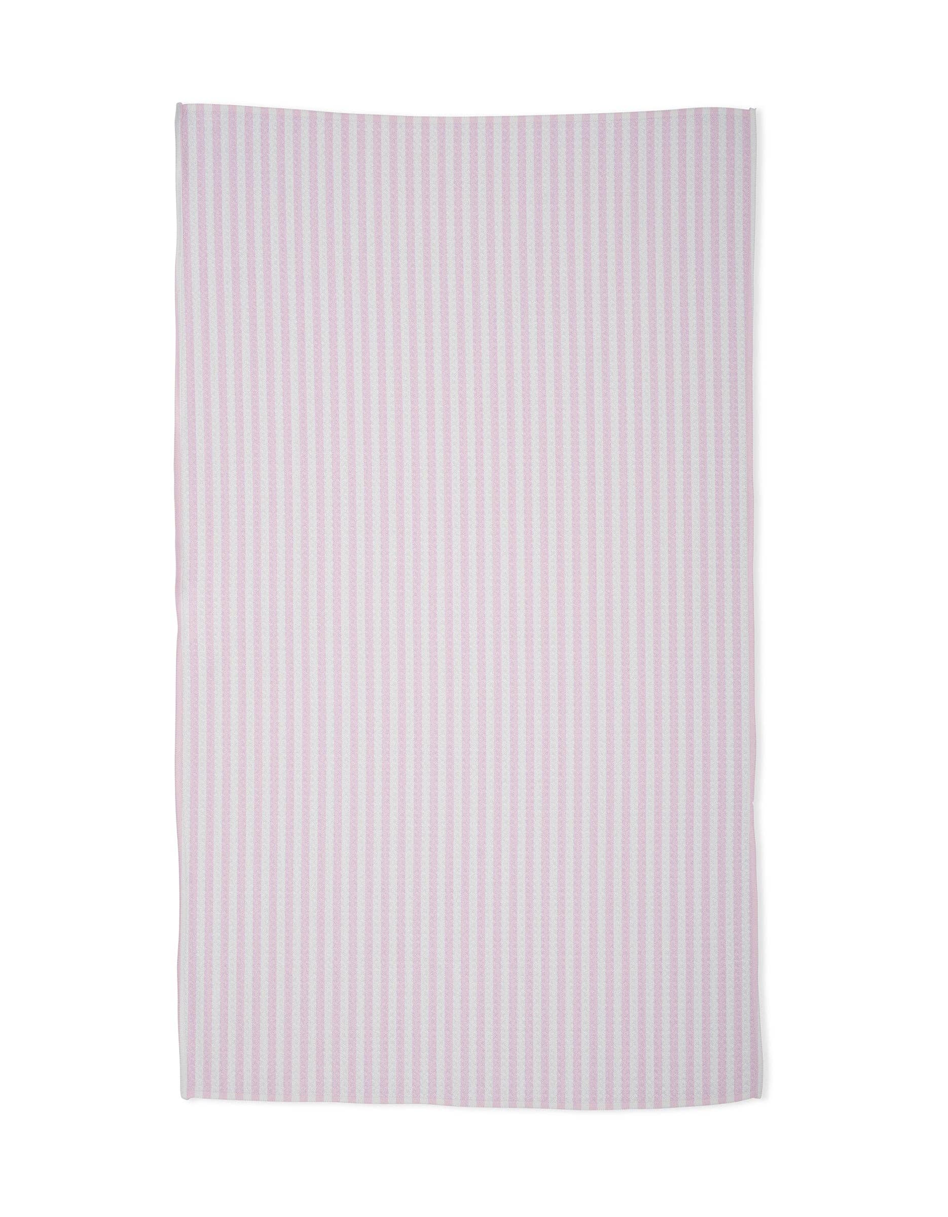 Stripe Pink Geometry Kitchen Towel - The Preppy Bunny