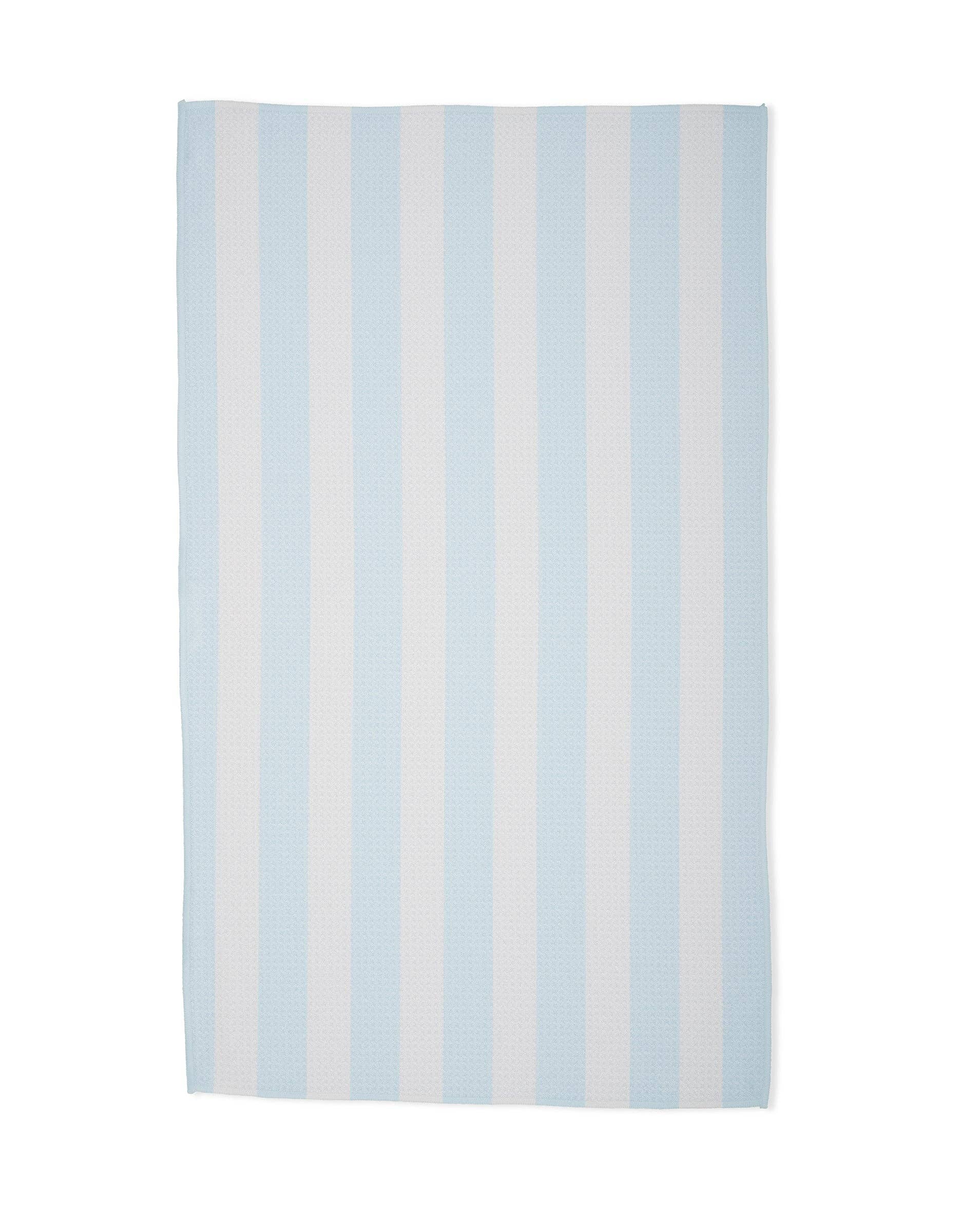 Blue Stripe Geometry Kitchen Towel - The Preppy Bunny