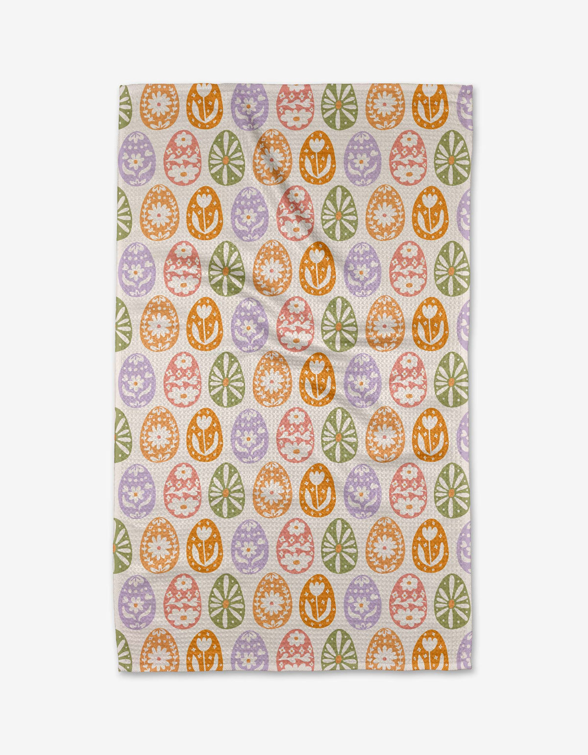 Floral Easter Egg Tea Towel - The Preppy Bunny