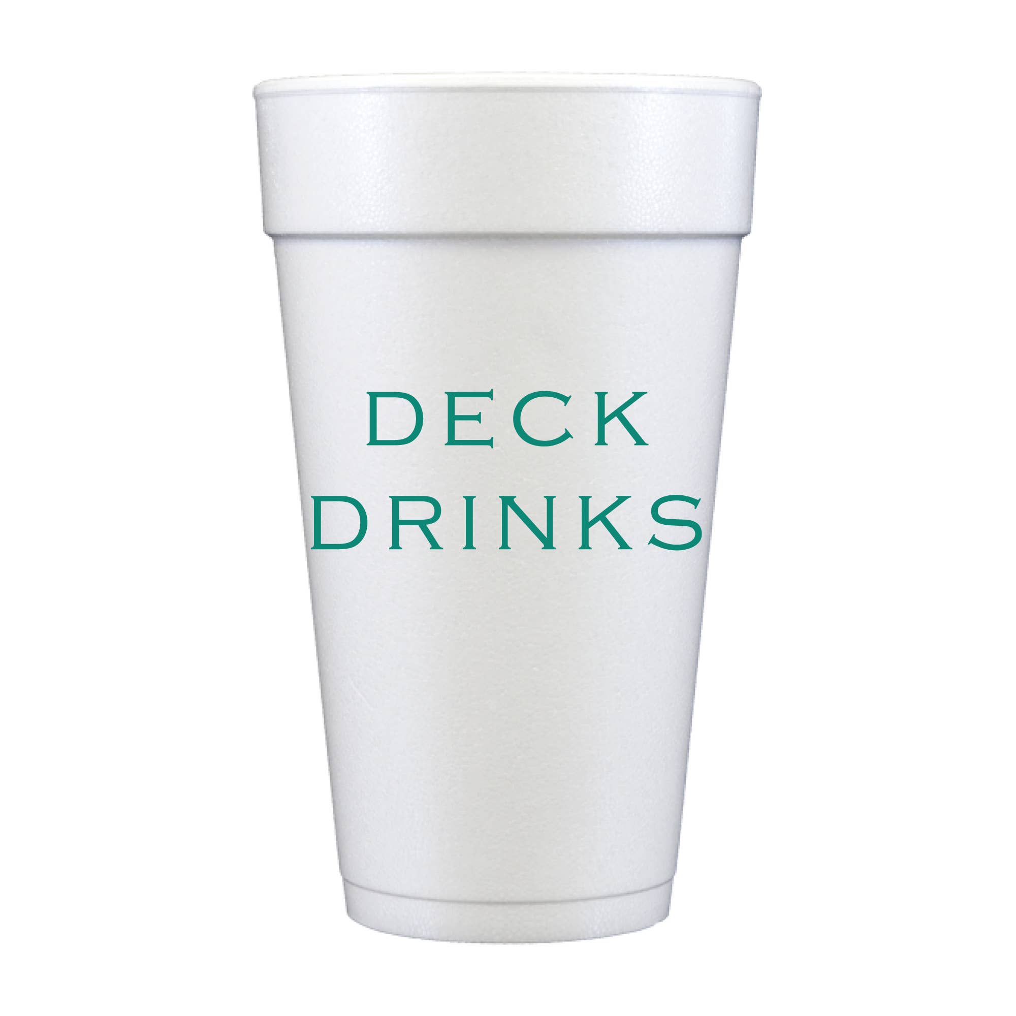 Deck Drinks Foam Cups - The Preppy Bunny